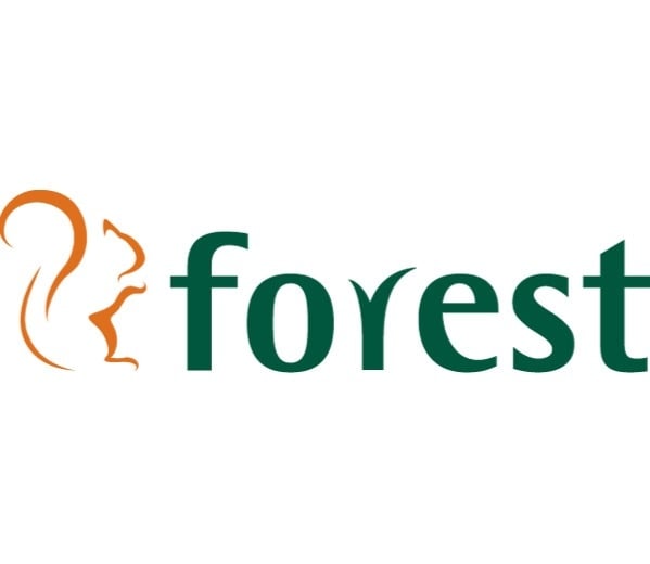 Forest wooden planters brand logo.