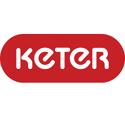 Keter Logo with white letters on a red background