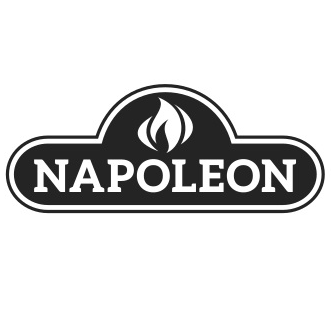 Napoleon Grills brand logo, featuring the word Napoleon and a flame icon.