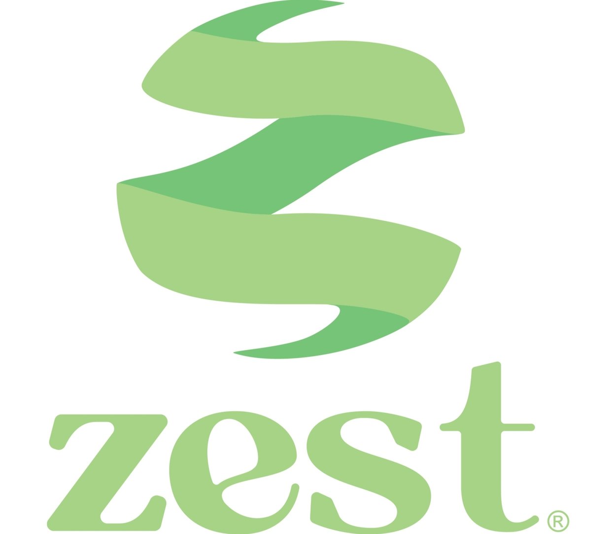 Zest wooden planters brand logo.