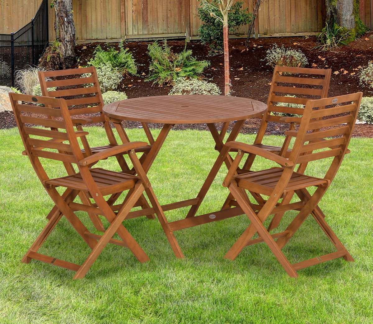 Royalcraft Royal Craft folding wooden bistro chairs x 4 