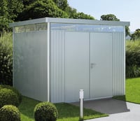 BioHort Highline H4 Metal Shed 9 x 9 ft with Double Doors