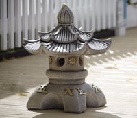 Borderstone Double Top Pagoda Garden Ornament