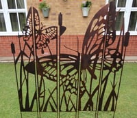 Butterfly Metal Garden Screen