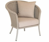 Alexander Rose Cordial Beige Curved Lounge Chair