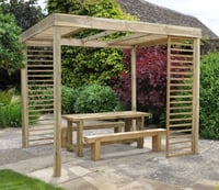Forest 3m x 2.4m Dining Pergola with Panels