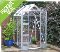Elite Compact 4 x 4 ft Package Greenhouse