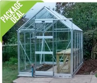 Elite High Eave 6 x 10 ft Package Greenhouse