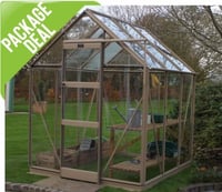 Elite High Eave 6 x 4 ft Package Greenhouse