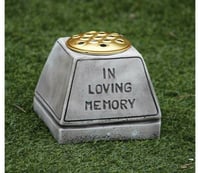 In Loving Memory Memorial Gravestone For Flowers