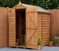 Forest 4 x 6 ft Overlap Dip Treated Security Shed