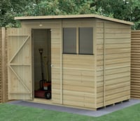 Forest Beckwood 7 x 5 ft Shiplap Pent Shed 