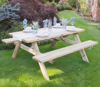 Forest Large Rectangular Picnic Table