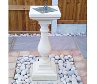 Haddonstone Baluster Sundial Plinth and Brass Dial