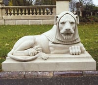Haddonstone Leazes Park Left Lion Statue