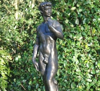 Metal David Garden Statue