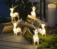 Konstsmide Acrylic Reindeer Set