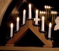 Konstsmide Traditional Light Wood Candle Bridge