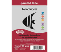 Gamma Frozen Bloodworm 100g Blister Pack