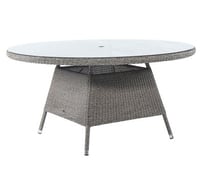 Alexander Rose Monte Carlo 1.5m Glass Top Table in Grey