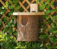 Natural Log Robin Nesting Box