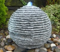 Rustic 40cm Grey Sphere Feature