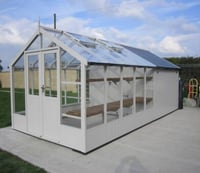 Swallow Raven 8 x 10 ft ThermoWood Greenhouse with 8 x 6 ft Shed