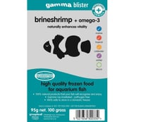 Gamma Frozen Brineshrimp and Omega-3 100g Blister Pack