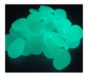 Large Green Glow In The Dark Pebbles 250g