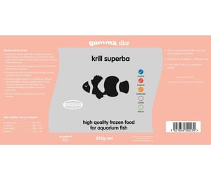 Gamma Frozen Krill Superba 250g Slice Pack