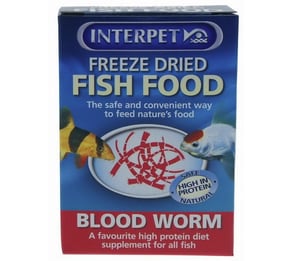 Freeze Dried Blood Worm Aquarium Food