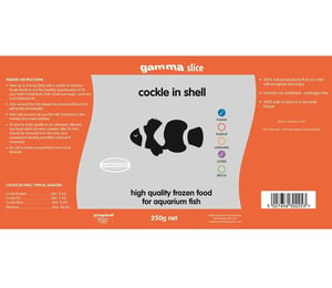 Gamma Frozen Cockle In Shell 250g Slice Pack