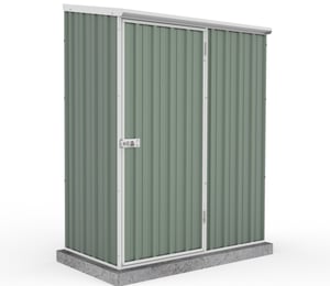 Absco Space Saver Pale Eucalyptus 5 x 3 ft Metal Shed