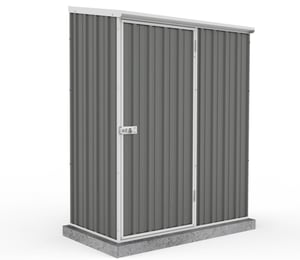Absco Space Saver Woodland Grey 5 x 3 ft Metal Shed