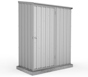 Absco Space Saver Zinc 5 x 3 ft Metal Shed