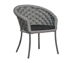 Alexander Rose Cordial Luxe Light Grey Dining Chair
