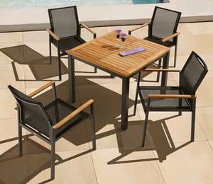 Barlow Tyrie Aura 4 Seater Dining Set