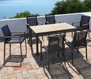 Barlow Tyrie Aura 6 Seater Dining Set