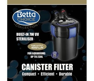Betta Choice 1050 UV Canister Filter