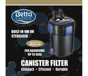 Betta Choice 1620 UV Canister Filter