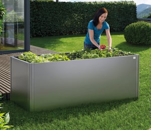 BioHort Raised Metal 6 x 3 ft Vegetable Bed