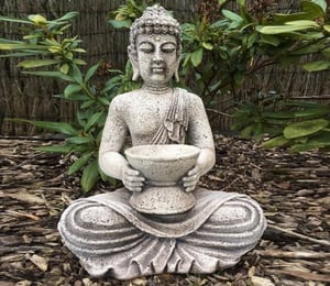 Borderstone Buddha And Bowl Ornament