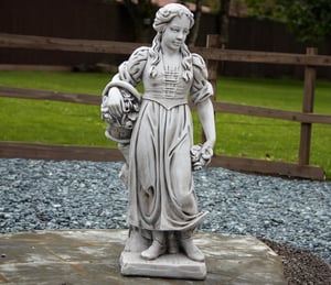 Borderstone Large Spring Girl Statue Garden Ornament