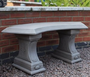 Borderstone Star Bench Curved