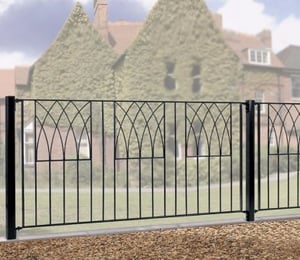 Burbage Abbey Modern 6 x 3 ft Fence Panel