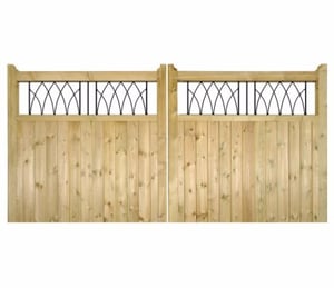 Burbage Windsor Low Driveway Wooden Gate