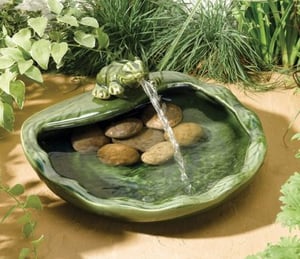 Ceramic Frog Fountain