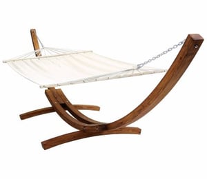 Charles Bentley Extra Large Hammock With Wooden Arc Stand