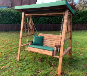 Charles Taylor Dorset Green 2 Seater Swing Seat