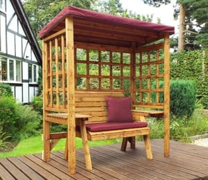 Charles Taylor Wentworth Burgundy 2 Seater Arbour